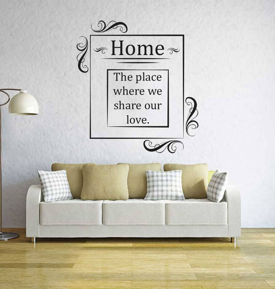 Muursticker Woonkamer text 4 - Dr.Sticker Muursticker Woonkamer text 4 - Dr.Sticker