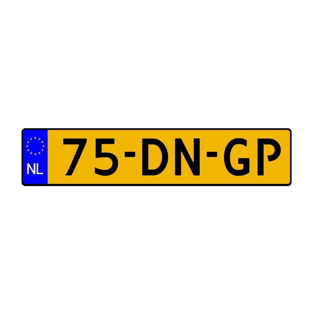 Auto Sticker Klein nederlands kenteken sticker dr sticker Auto Sticker Klein nederlands kenteken sticker dr sticker