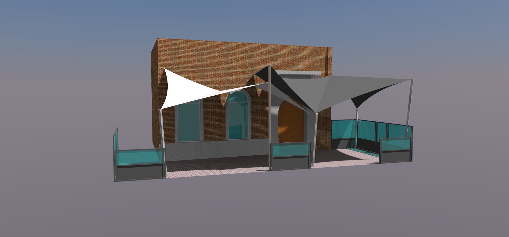 maatwerk schaduwdoeken Horeca