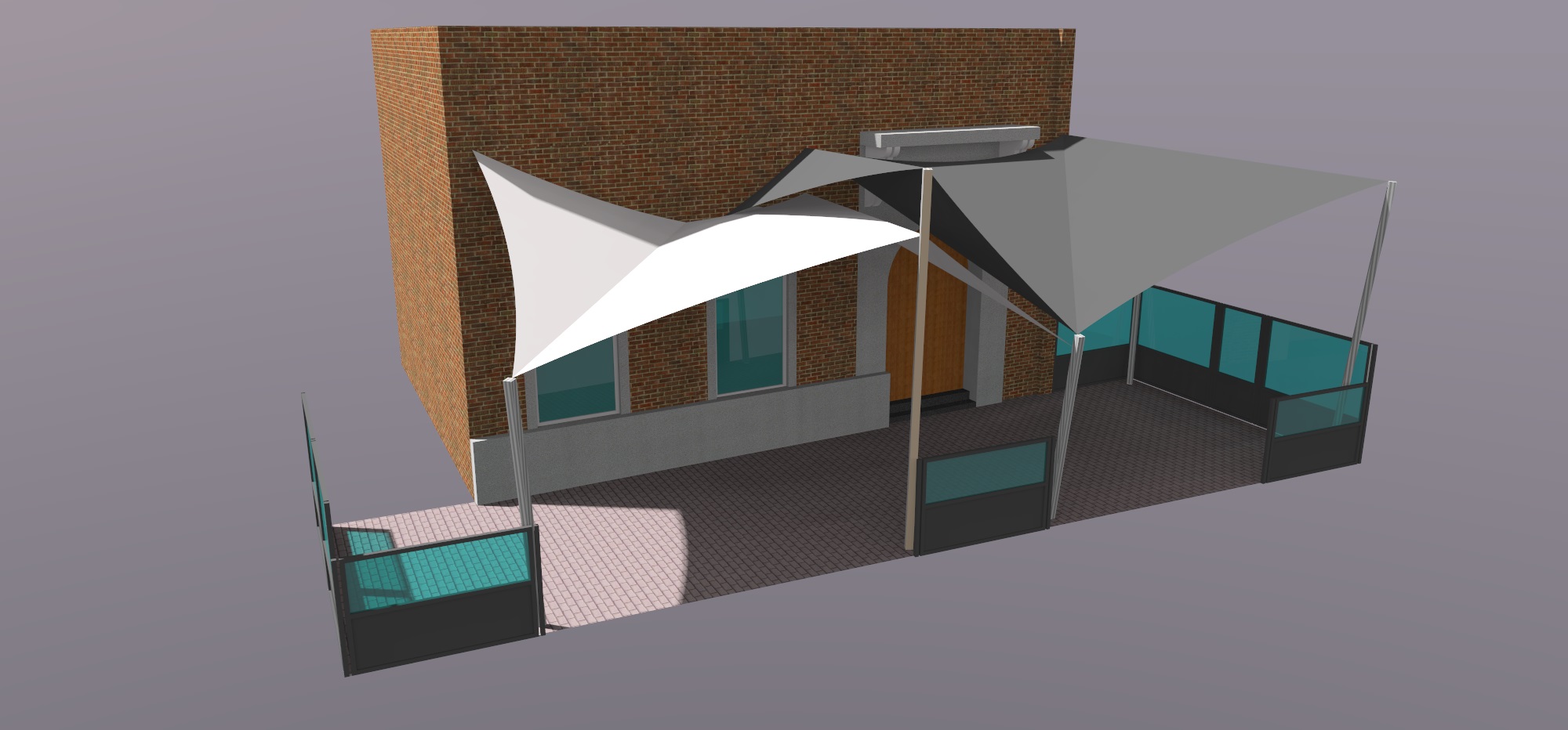 maatwerk schaduwdoeken Horeca