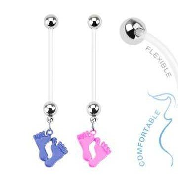 OUFER 14G Bauchnabelpercng Ttan 8mm 10mm 12mm 14mm Stablänge