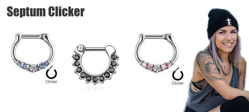 Septum Clicker der neue Piercingtrend