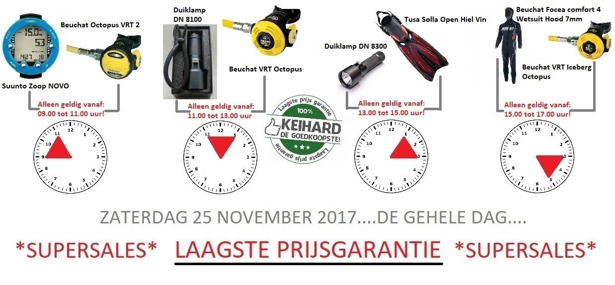 SUPERSALES BIJ ESKO DIVEWORLD ZATERDAG 25 NOVEMBER 2017