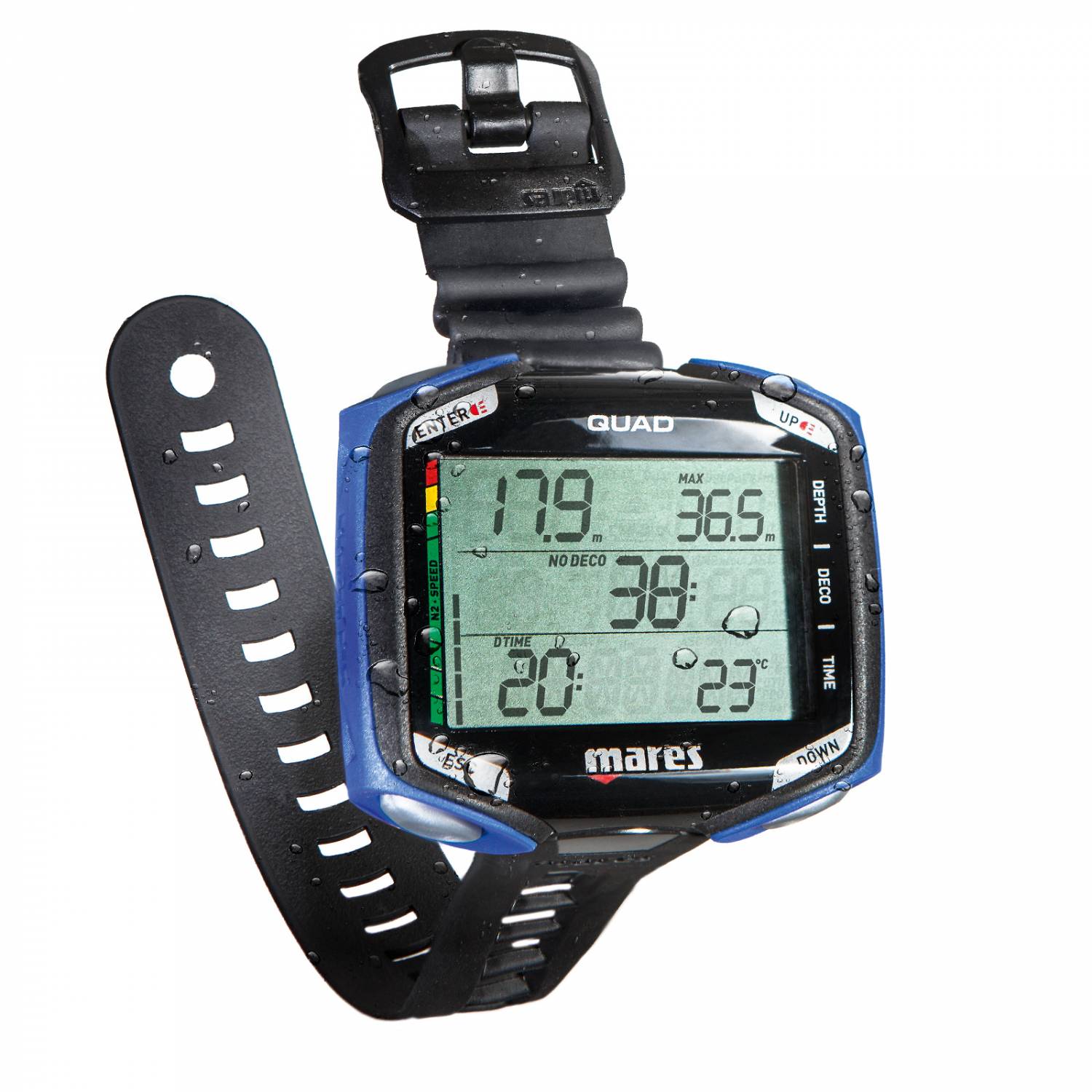 Mares QUAD Duikcomputer SALE plus GRATIS BlueLink Pro