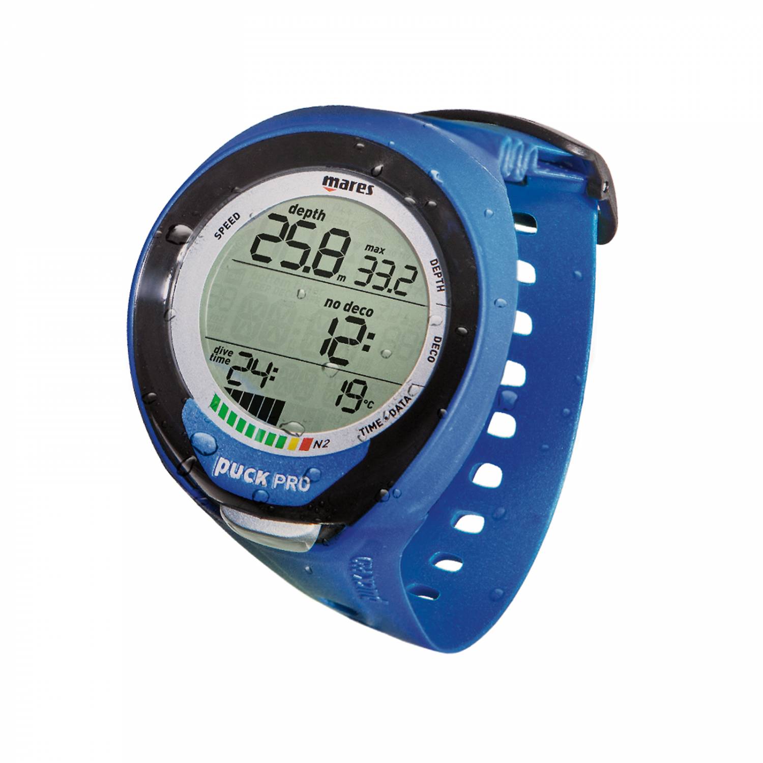 Mares Puck Pro Blue Duikcomputer SALE + Gratis BlueLink t.w.v. 69,00 euro