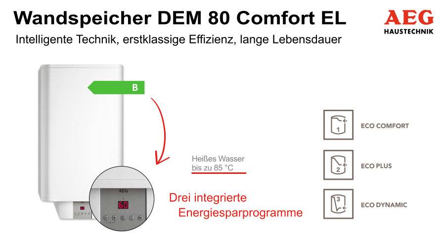 AEG Wandspeicher DEM 80 Comfort EL