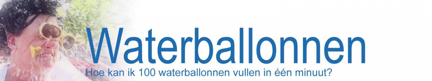 Snel waterballonnen vullen