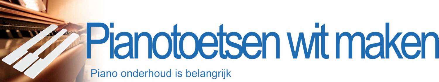 Pianotoetsen wit maken