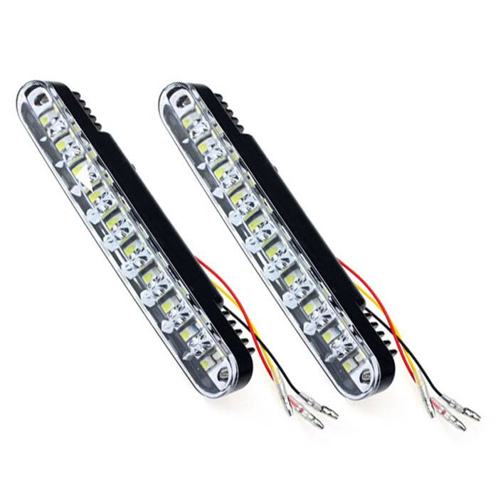 2x30 LED Auto Dagrijverlichting DRL Daglicht Lamp met Knipperlichten ... 2x30 LED Auto Dagrijverlichting DRL Daglicht Lamp met Knipperlichten ...