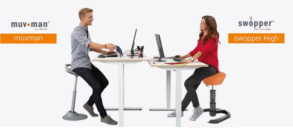swopper high met een zit-sta bureau