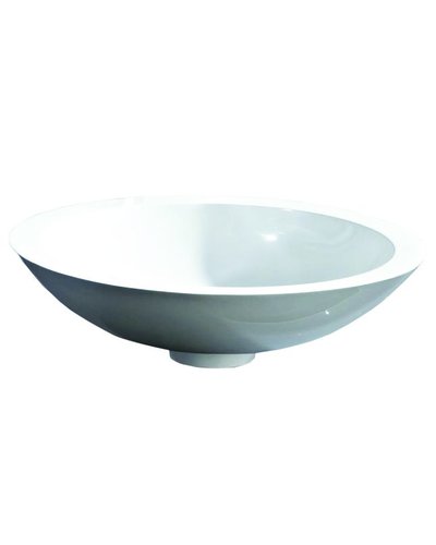 Steel & Brass Round design composite washbasin