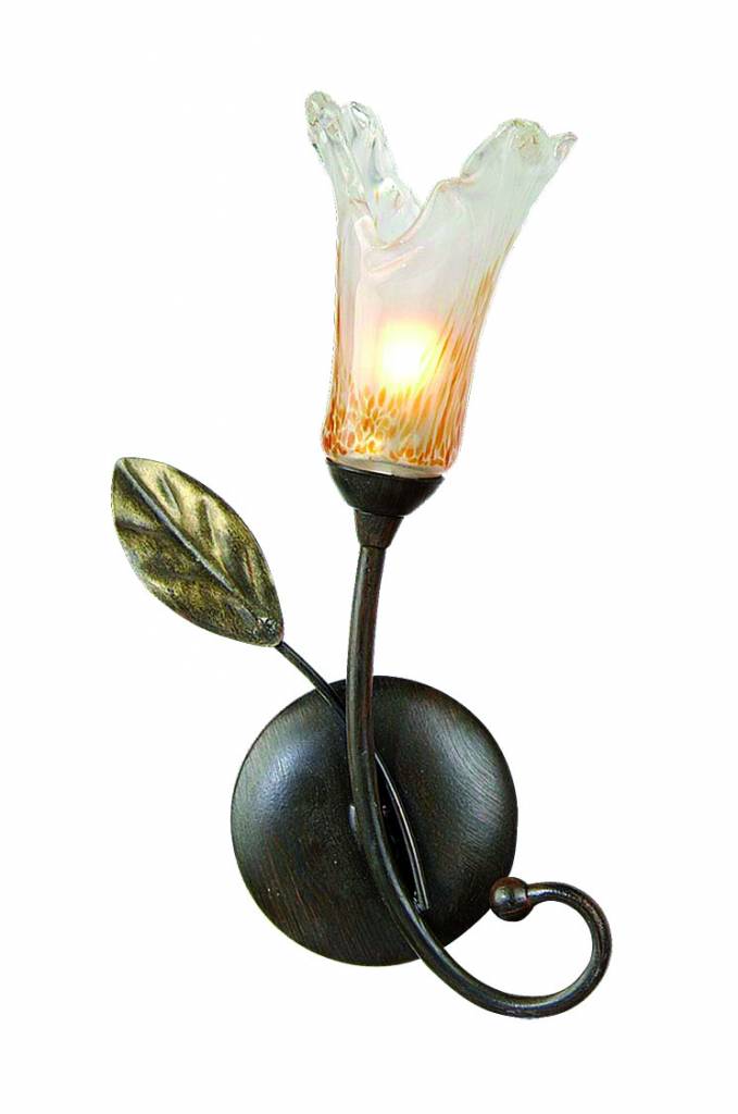 Applique murale antique noire dorée 1xG9 28W 270mm haut ...