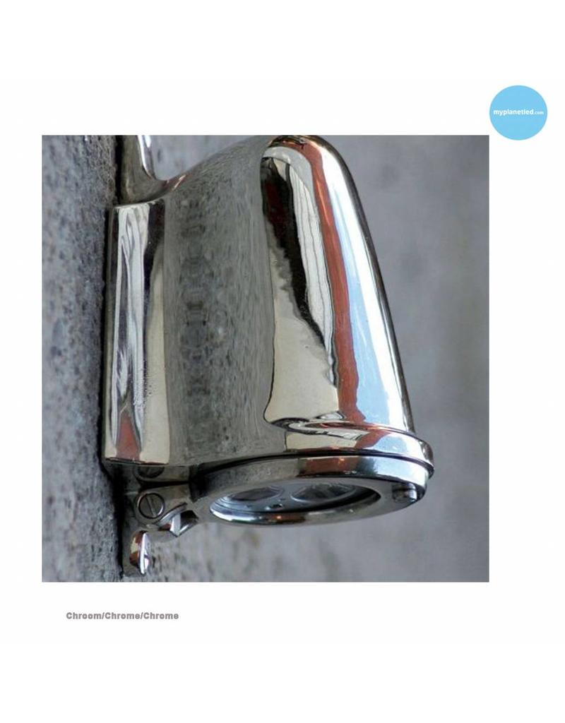 Outdoor wall light rural bronze, nickel or chrome GU10 ...