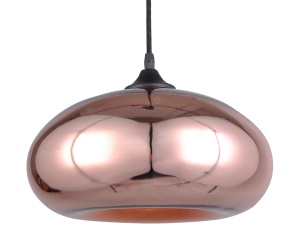 design hanglamp met glas goud of roze