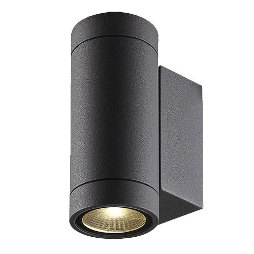 Outdoor Wall Light Fixture Led Up Down White Black 2x3w Myplanetled Outdoor Wall Light Fixture Led Up Down White Black 2x3w