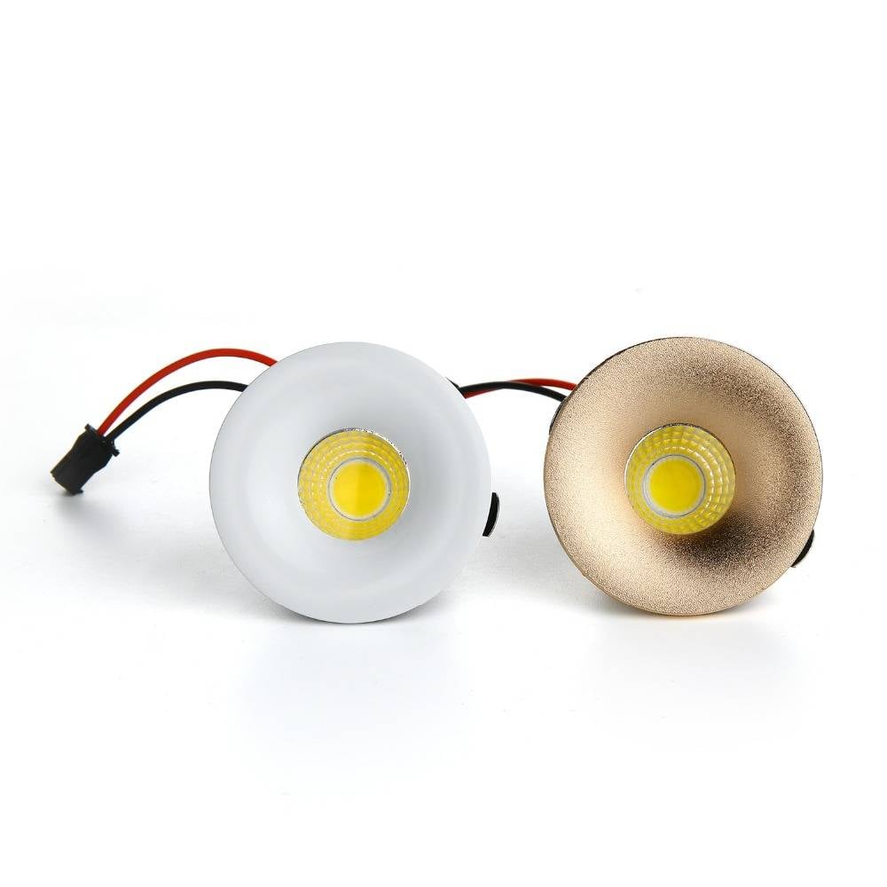 Mini LED spot 32mm zaagmaat/50mm Ø wit, goud | Myplanetled