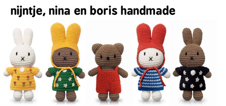 Product We Love: Nijntje, Nina en Boris handgemaakt