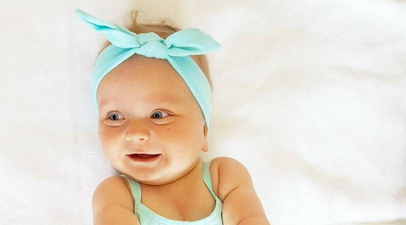 Haarband baby knoop