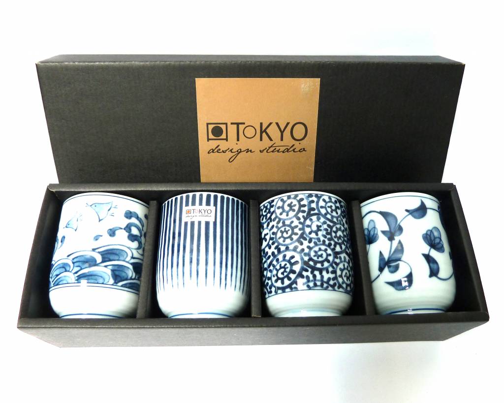 Japanese teacups giftset Osaka Japans Servies