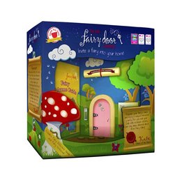 The Irish Fairy Door Company Roze rond feeëndeurtje