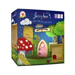 The Irish Fairy Door Company Roze feeëndeurtje met puntvorm