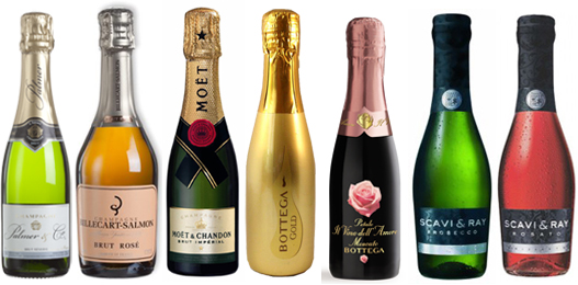Relatiegeschenken: kleine flesjes champagne