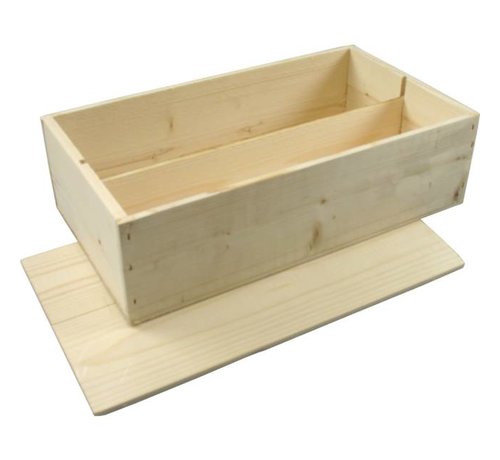 2 vaks houten champagnekist
