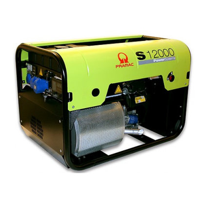 Pramac S12000 400V Groupe Electrogène 13,9 kVA Essence avec AVR et Prise CONN