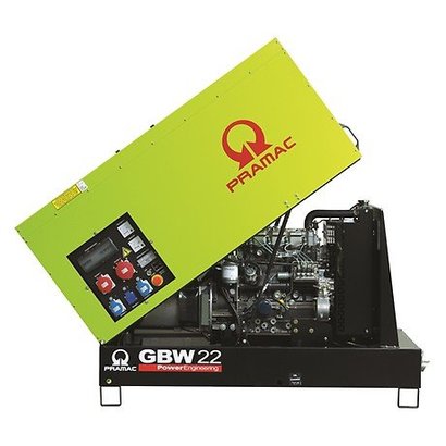 Pramac GBW22P Diesel generator 400V met Perkins motor 19,4 kVA