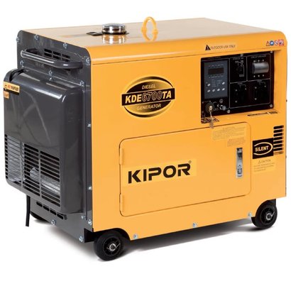 Kipor KDE6700TA Aggregaat voor festival, bouw etc.