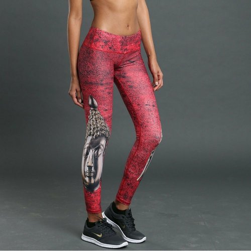 Noli Yoga Wear Buddha Legging - Crimson (M) Noli Yoga Wear Buddha Legging - Crimson (M)