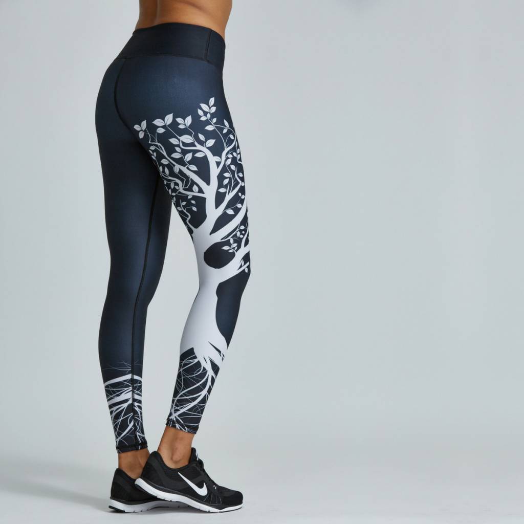 Yoga Legging | Noli Yoga Black Tree Legging | Yoga Clothing - YogaHabits