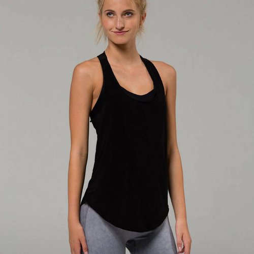 Onzie Yoga Wear Glossy Flow Tank - Black Onzie Yoga Wear Glossy Flow Tank - Black