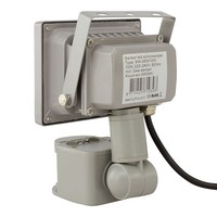 10 watt led bouwlamp met bewegingsmelder
