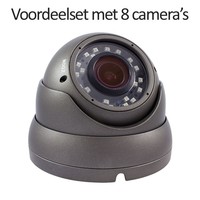 CHD-CS08D1 - 9 kanaals NVR inclusief 8 CHD-D1 IP camera's
