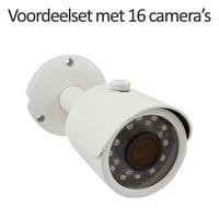 CHD-CS16B3 - 16 kanaals NVR inclusief 16 CHD-B3 IP camera's