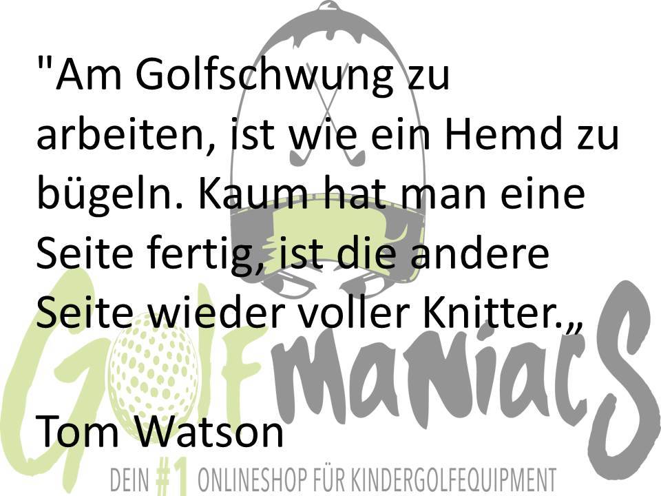 Tom Watson über Golftraining