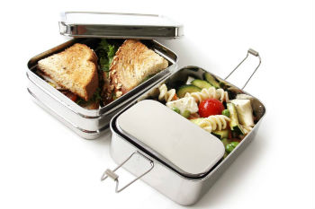 Ecolunchbox tijdens een picknick