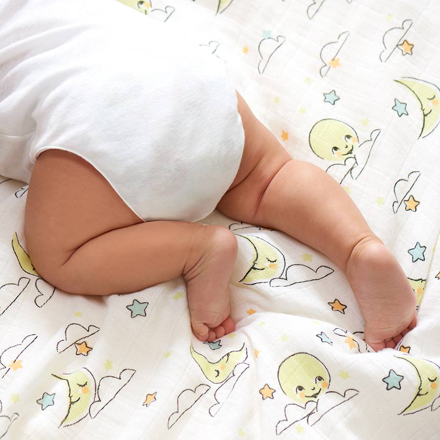 Aden & Anais doek tijdens het verschonen