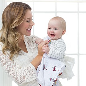 Aden & Anais als slabbetje of spuugdoek
