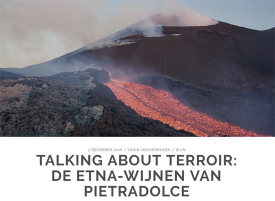 TALKING ABOUT TERROIR: DE ETNA-WIJNEN VAN PIETRADOLCE