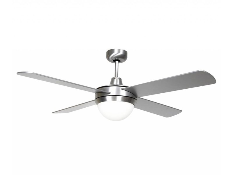 Lucci air Futura ECO Geborsteld Chroom plafondventilator 122cm met ... Lucci air Futura ECO Geborsteld Chroom plafondventilator 122cm met ...