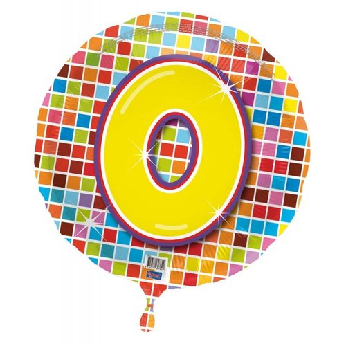 Folie ballon 0 jaar blocks Folie ballon 0 jaar blocks