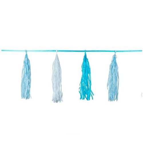 Kwasten slinger blauw / baby blauw / wit Kwasten slinger blauw / baby blauw / wit
