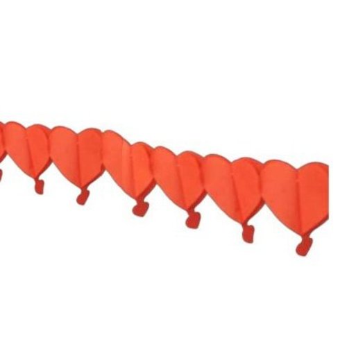Slinger harten met hartje er onder (rood) Slinger harten met hartje er onder (rood)