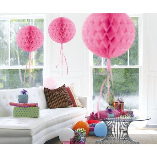 Honingraat bal, baby roze Honingraat bal, baby roze