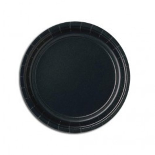 Zwart gebaksbord, 18 cm 20 stuks Zwart gebaksbord, 18 cm 20 stuks