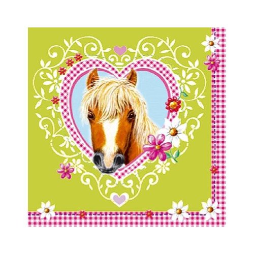Paardenfeestje, servetten (20 servetten) (D) Paardenfeestje, servetten (20 servetten) (D)