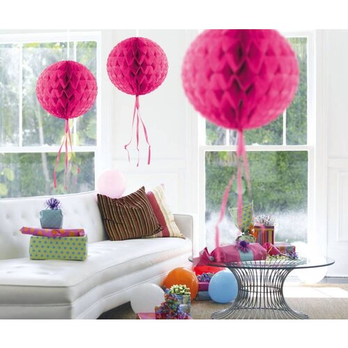 Honingraat bal, fuchsia Honingraat bal, fuchsia