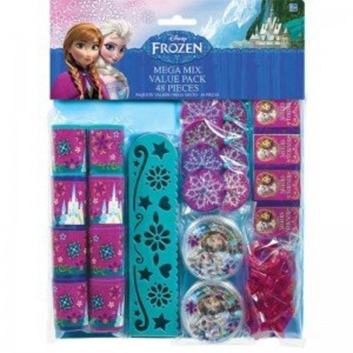 Frozen Disney mega mix uitdeelcadautjes 48stuks (8 personen) Frozen Disney mega mix uitdeelcadautjes 48stuks (8 personen)